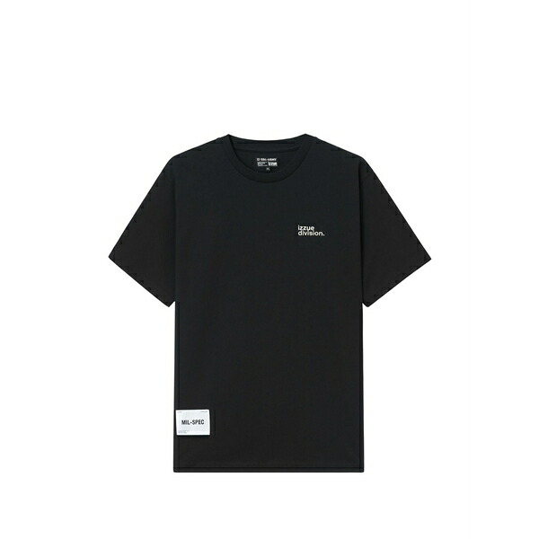 イズエ メンズ Tシャツ トップス Logo-print t-shirt Black|asty