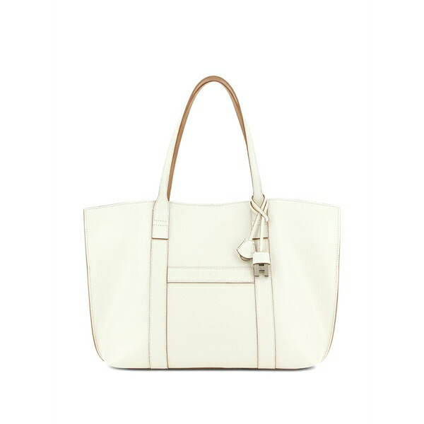 ホーガン レディース トートバッグ バッグ Initial charm strap tote bag White｜asty