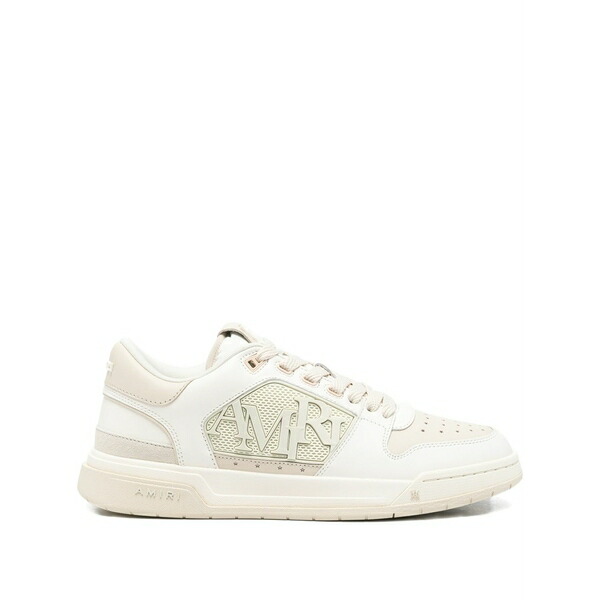 アミリ メンズ スニーカー シューズ Classic low lace-up sneakers Neutrals|asty