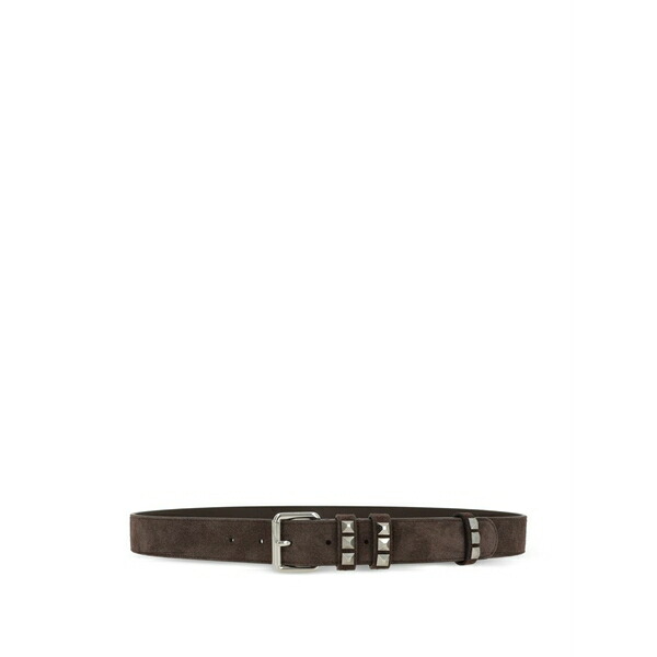 ヴァレンティノ ガラヴァーニ メンズ 三尺帯 添え物 Studs buckled belt Brown