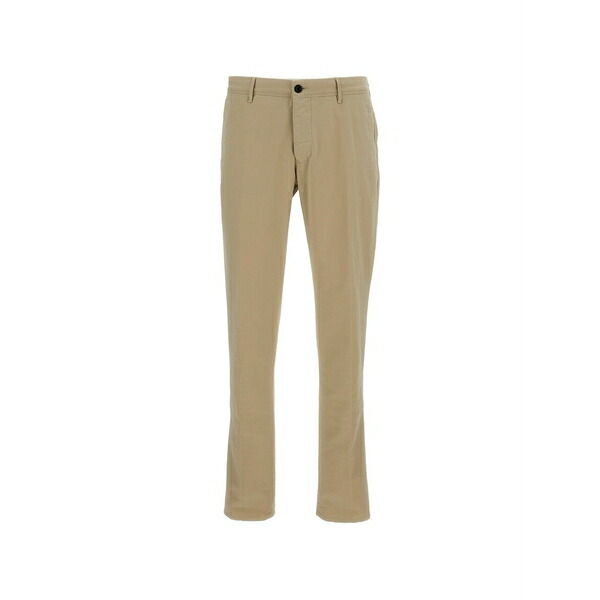インコテックス メンズ 心地好いズボン下 ボトムス Straight-leg cotton trousers Neutrals
