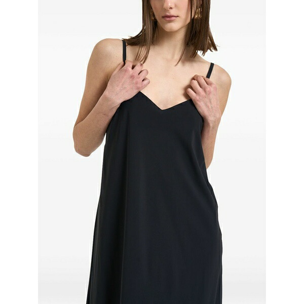 アールアールディ レディース 衣装 トップス Spaghetti-strap v-neck dress Black ワンピーススーツ-スーツ・セットアップ