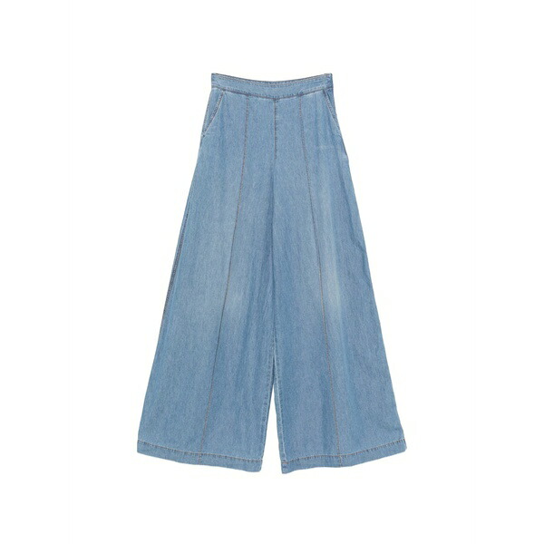 エルマンノ シェルヴィーノ レディース デニムパンツ ボトムス Over seam-detail jeans Blue｜asty