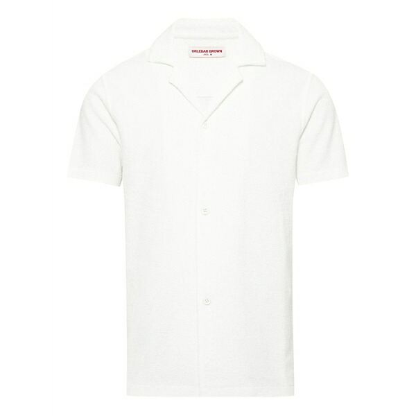 オール赤ちょうちん 赤銅色 メンズ プルオーバー トップス Howell organic cotton shirt White