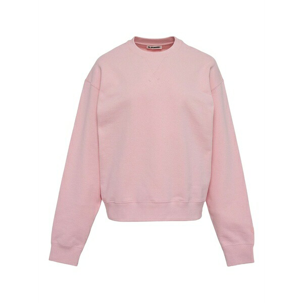 ジル・サンダー レディース ニット&セーター アウター Crew-neck sweatshirt Pink｜asty