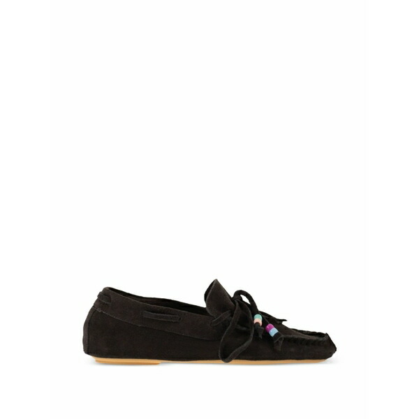 アニエル レディース スリッポン・ローファー シューズ Fringed suede loafers Brown