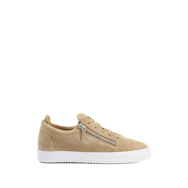 ジュゼッペザノッティ メンズ スニーカー シューズ Frankie metal zippers sneakers Neutrals