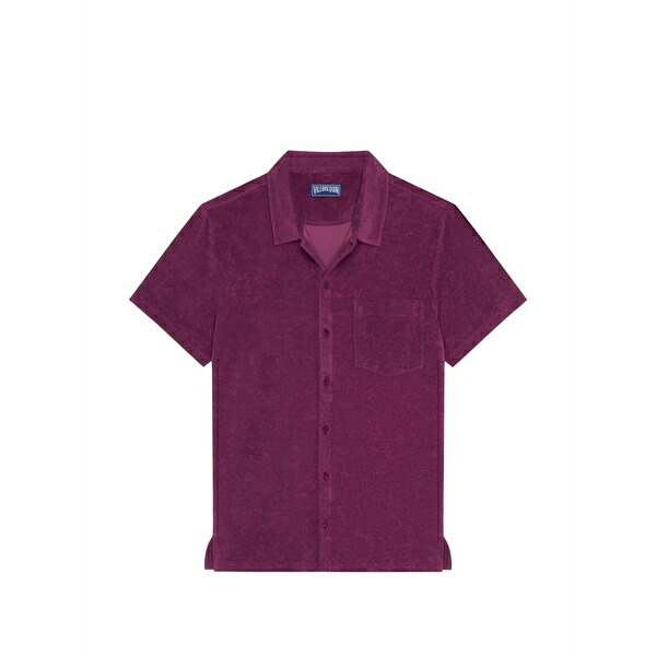 ヴィルブレクイン メンズ シャツ トップス Turtle-embroidered shirt Purple|asty