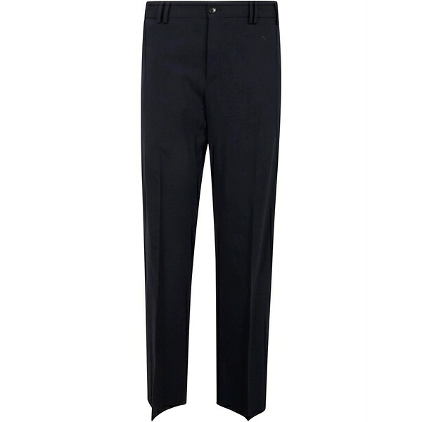 PTトリノ メンズ 心地好いズボン下 ボトムス Wool straight-leg trousers Blue