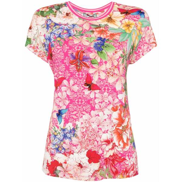 ジョニーワズ レディース プルオーバー トップス Frame t-shirt Pink