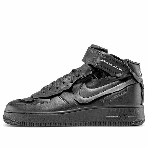 Nike ナイキ メンズ スニーカー  【Nike x COMME des GARCONS Air Force 1 Mid Triple Black DC3601-001】  サイズ US_7.5(25.5cm)