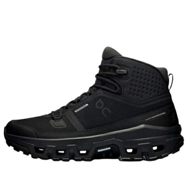 On Running オン 駈けっくら メンズ スニーカー  【On Running Cloudrock Mid WP \u0027All Black\u0027 3MF10161043】  大きさ US_12.5(30.5糎)