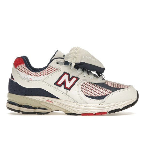 New Balance ニューバランス メンズ スニーカー 【New Balance 2002R Team Red Navy Pouch】 サイズ US_7.5(25.5cm) Sea Salt/Team Red/NB Navy｜asty