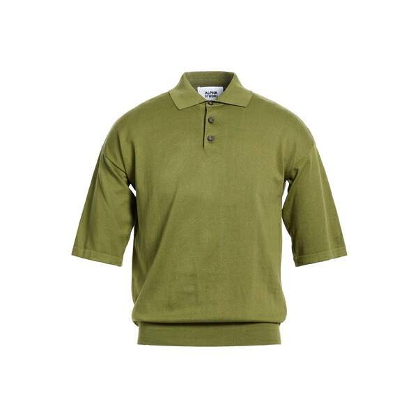 【貨物輸送無料】 アルファス テューディオ メンズ 編み物\u0026プルオーバー アウター Sweaters Green