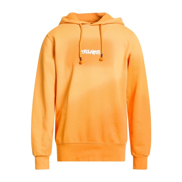 【貨物輸送無料】 ディスクレイマー メンズ パーカー・スウェットシャツ アウター Sweatshirts Orange