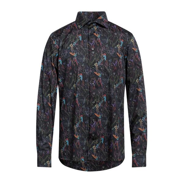【貨物輸送無料】 エトン メンズ プルオーバー トップス Shirts Black