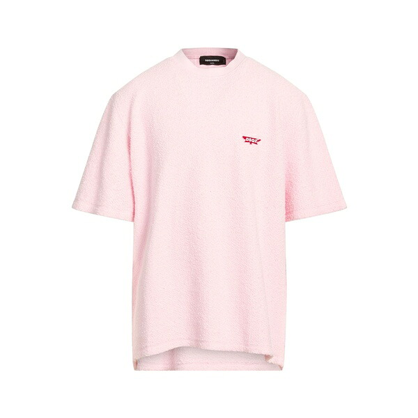 【貨物輸送無料】 ディースクエアード メンズ プルオーバー トップス T-shirts Pink