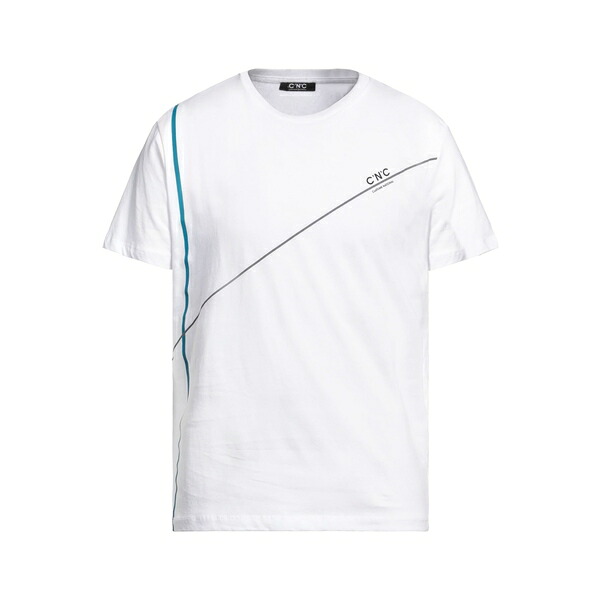 【送料無料】 コスチュームナショナル メンズ Tシャツ トップス T-shirts White|asty