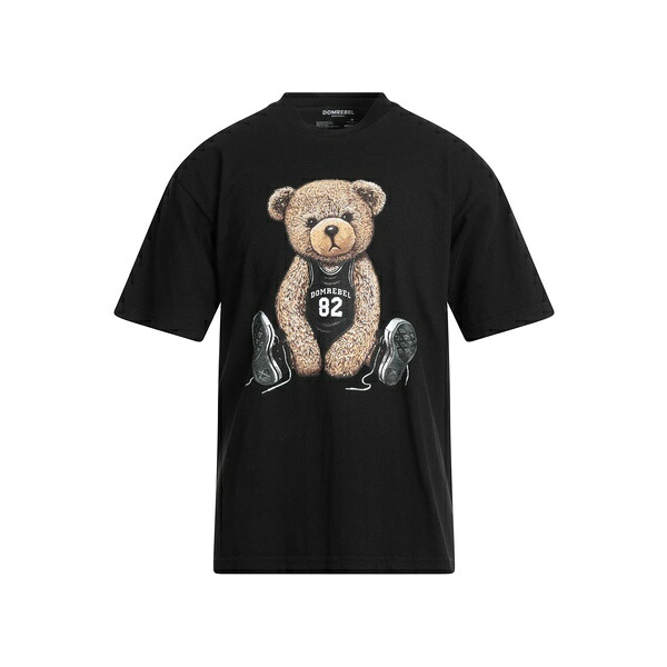 【送料無料】 ドムレベル メンズ Tシャツ トップス T-shirts Black｜asty