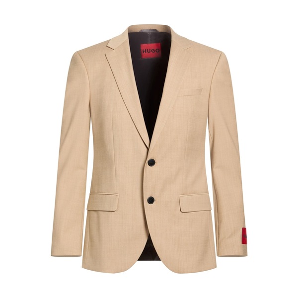 【送料無料】 ヒューゴボス メンズ ジャケット＆ブルゾン アウター Blazers Beige｜asty