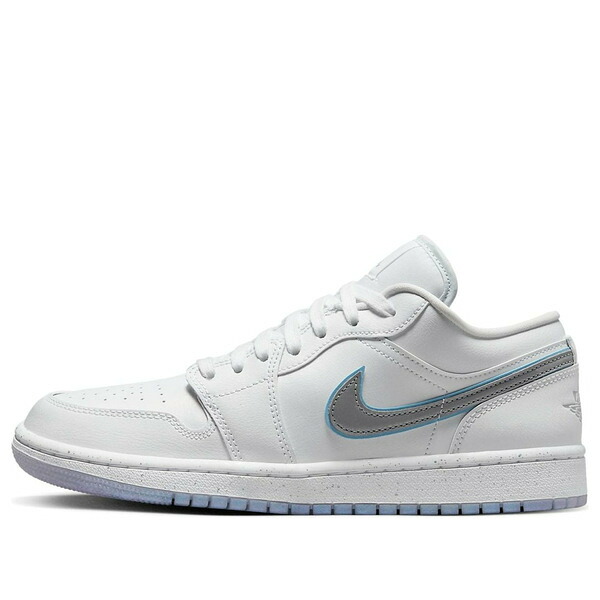 Air Jordan ジョーダン レディース スニーカー White/White-Metallic Silver-University Blue 【(WMNS) Air Jordan 1 Low SE \u0027Dare To Fly\u0027 FB1874-101】  大きさ US_6(23.0糎)