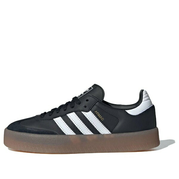 adidas アディダス レディース スニーカー Core Black/Cloud White/Gold Metallic 【(WMNS) adidas Sambae \u0027Black White Gold\u0027 JI1350】  大きさ US_9(26.0糎)