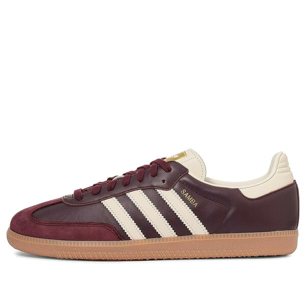 adidas アディダス レディース スニーカー Maroon/Cream White/Gold Metallic 【(WMNS) adidas Samba OG \u0027Maroon\u0027 ID0477】  大きさ US_6.5(23.5糎)