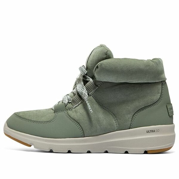 Skechers スケッチャーズ レディース スニーカー Olive Green 【(WMNS) Skechers Glacial Ultra Trend Up - Olive 144194-OLV】  サイズ US_7.5(24.5cm)