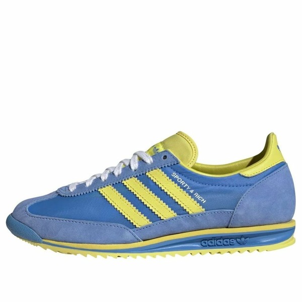 adidas アディダス レディース スニーカー Blue/Yellow/Blue 【(WMNS) adidas x Sporty \u0026 Rich SL 72 OG \u0027Real Blue Light Yellow\u0027 JH6701】  大きさ US_6.5(23.5糎)