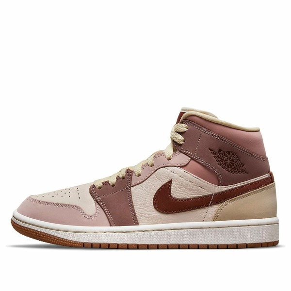 Air Jordan ジョーダン レディース スニーカー Barely Orange/Dark Pony 【(WMNS) Air Jordan 1 Mid SE 'Dark Pony Smoky Mauve' DO7440-821】 サイズ US_9(26.0cm)｜asty