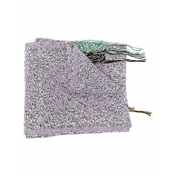 オーエーエムシー メンズ 消音装置・袈裟・えり巻き 添え物 Astral patch-detail scarf Purple