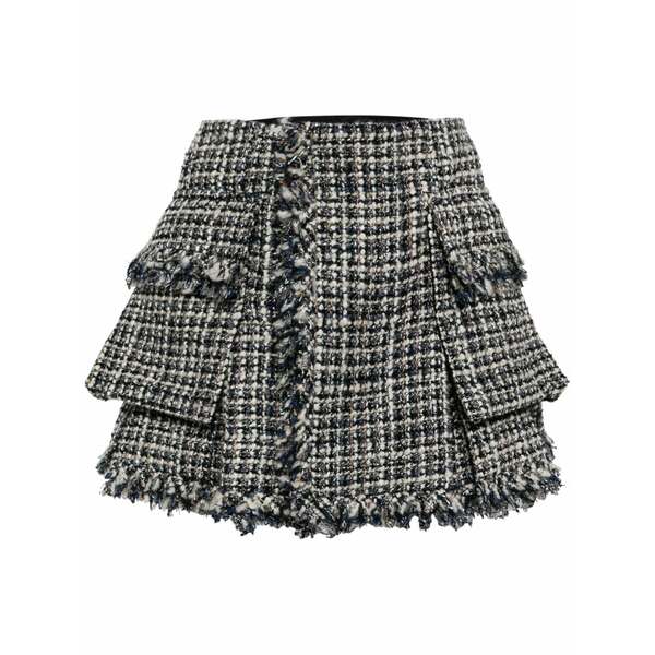 サカイ レディース スコート ボトムス Twill wool-blend skirt Blue