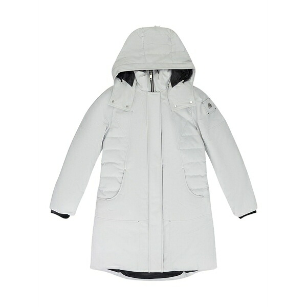 ムースナックルズ レディース 厚地の外套 アウター Wmns quilted panels parka coat Grey
