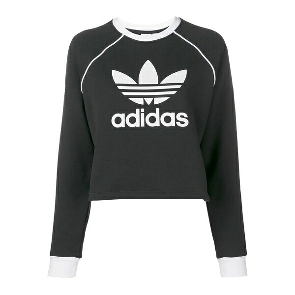 アディダス レディース 編み物\u0026プルオーバー アウター Winter ease crew-neck sweatshirt Black
