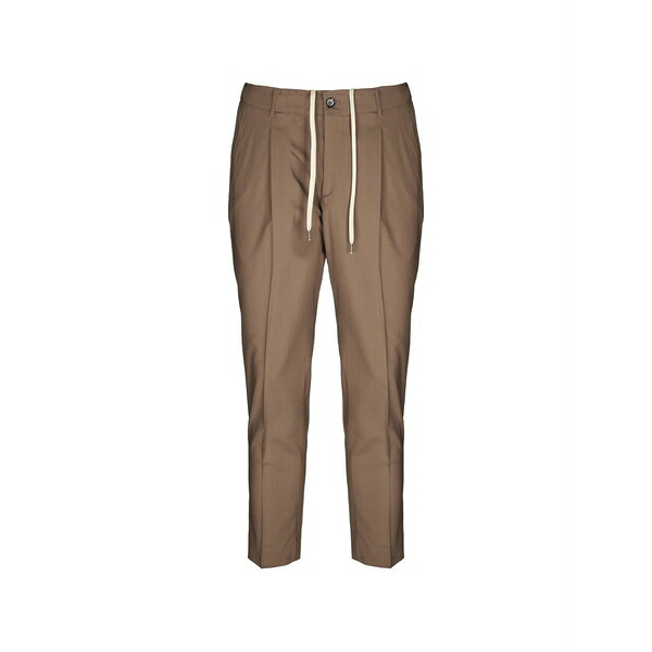 ビーエイブル メンズ 心地好いズボン下 ボトムス Pleated trousers Brown
