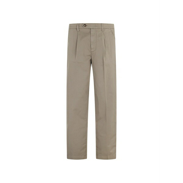 レアッシュ メンズ 心地好いズボン下 ボトムス Pleated trousers Neutrals