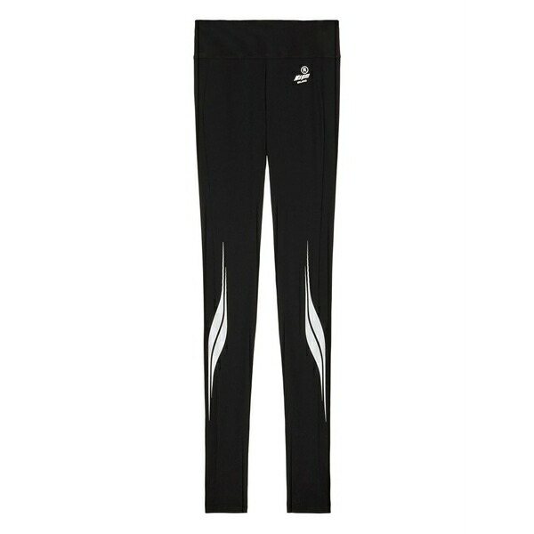 エムエスジイエム レディース 心地好いズボン下 ボトムス Logo graphic leggings Black