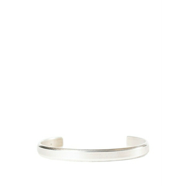 アン ドゥムルメステール メンズ ブレスレット・バングル・アンクレット 付属物 Rein minimalist squared bracelet Silver