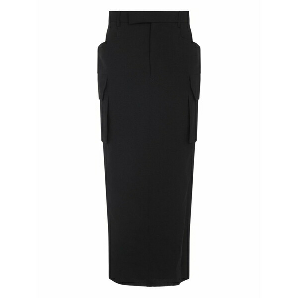 リックオウエンス レディース スコート ボトムス Cargo pocket wool skirt Black