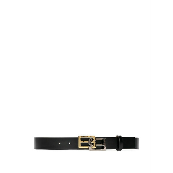 バーバラ ブイ レディース 三尺帯 付属物 Logo calf leather belt Black