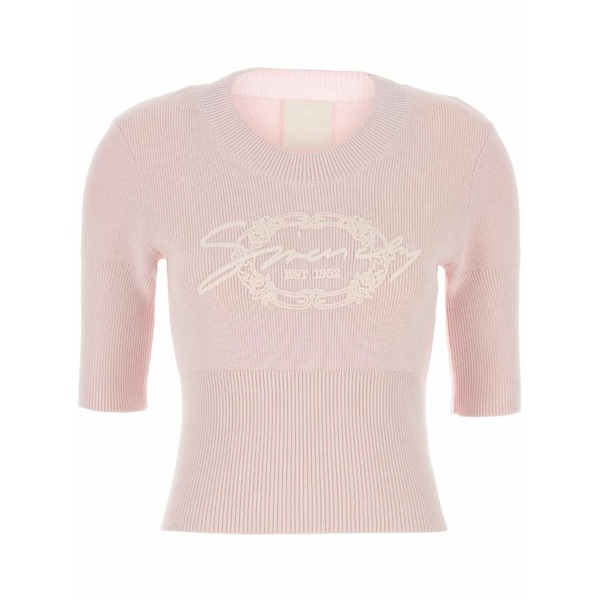 ジバンシー レディース ティーシャツ トップス Logo-appliqu?? top Pink