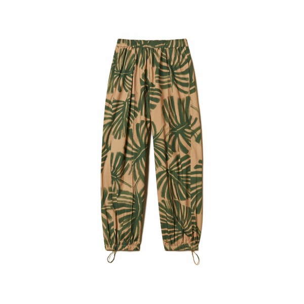 ツインセット レディース カジュアルパンツ ボトムス Printed joggers Green