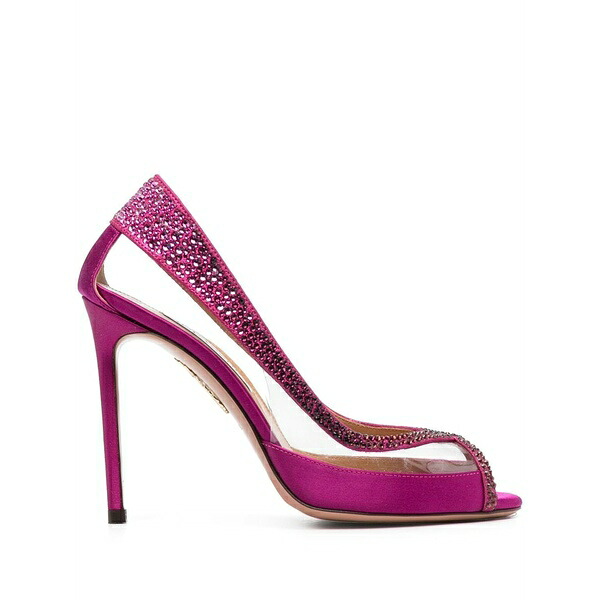 アクアズーラ レディース パンプス シューズ 105粍 crystal-embellished pumps Pink