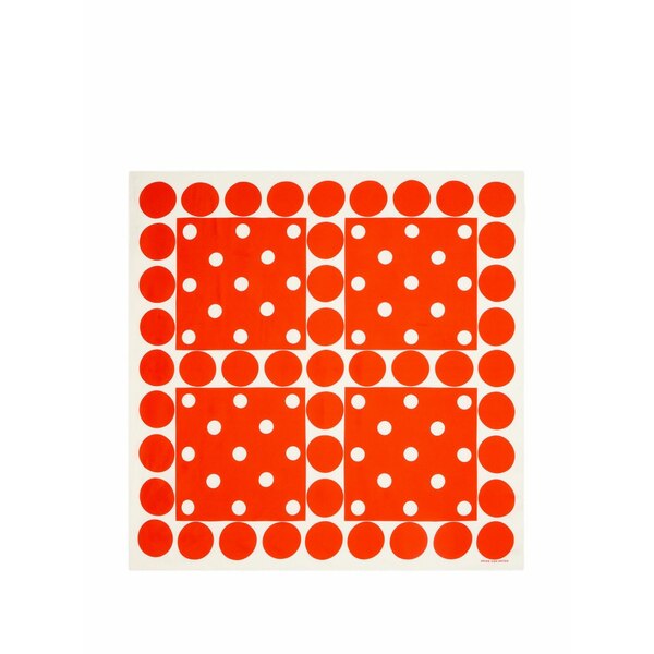 ドリス・ヴァン・ノッテン レディース えり巻き・袈裟・えり巻き 付属物 Polka-dot square scarf Red