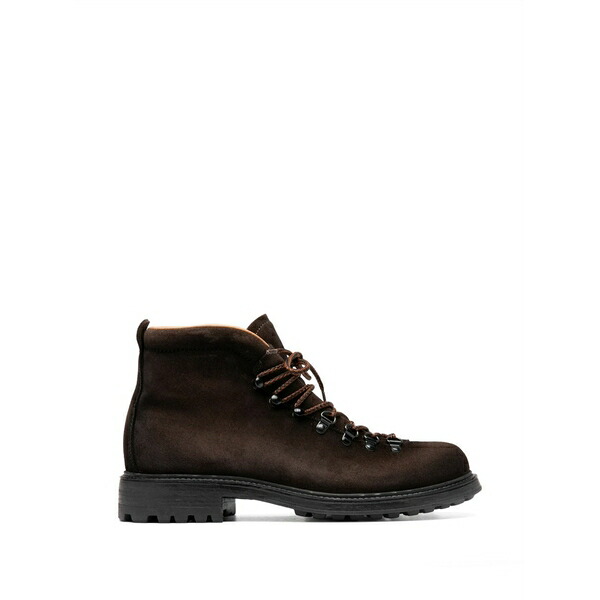 オフィチーネ 創造的 メンズ ブーツ シューズ Aero lace-up boots Brown