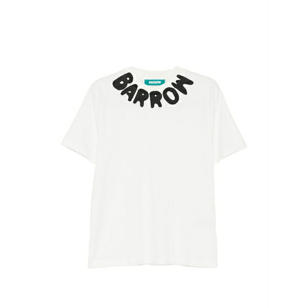 バロウ レディース Tシャツ トップス Logo t-shirt White｜asty
