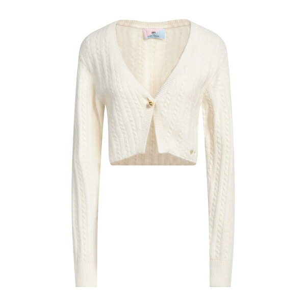【送料無料】 シアラフェラーニ レディース カーディガン アウター Cardigans White|asty
