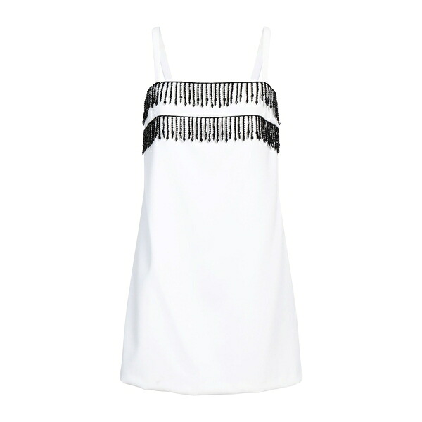 【送料無料】 ピンコ レディース ワンピース トップス Mini dresses White