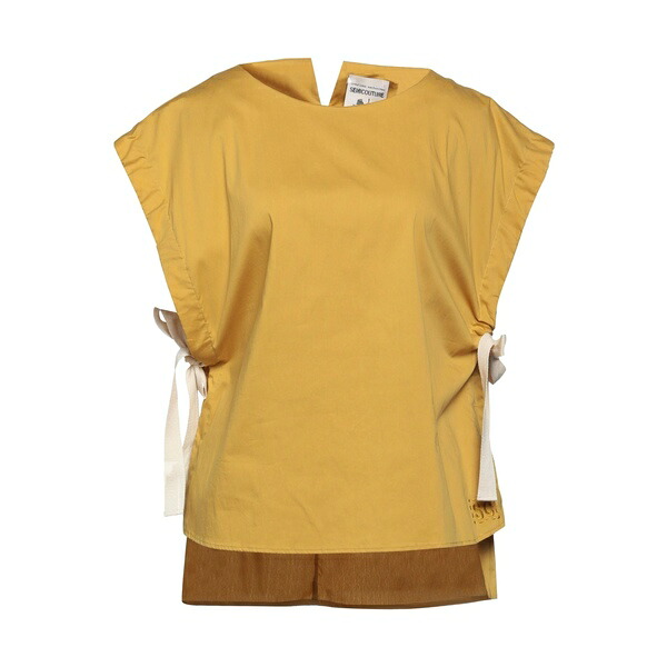 【送料無料】 セミクチュール レディース Tシャツ トップス Tops Yellow 15,961円