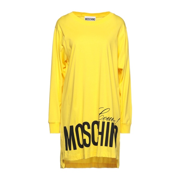 【送料無料】 モスキーノ レディース Tシャツ トップス T-shirts Yellow|asty